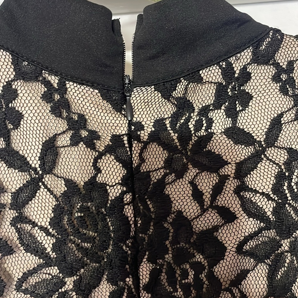 Black lace Ashley Stewart size 18/20 long dress - Picture 6 of 9